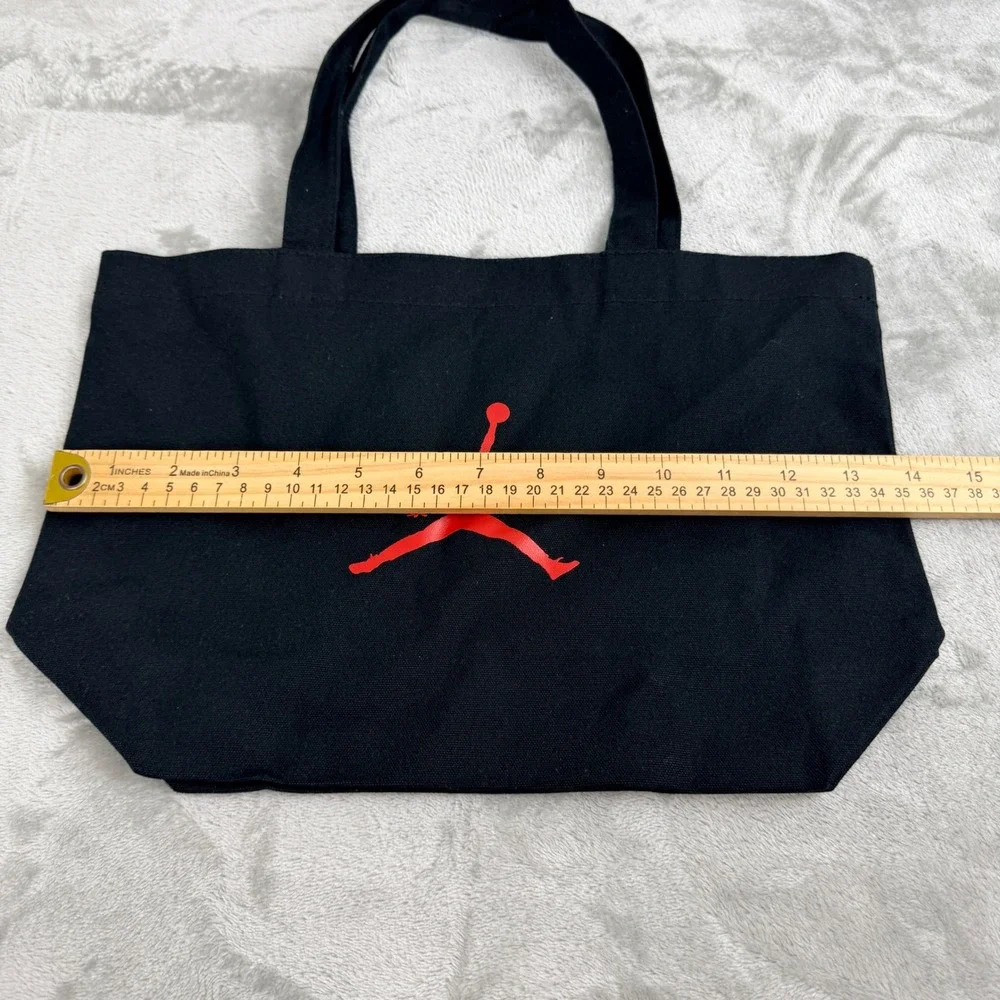 Jordan Jumpman Canvas Tote Bag Black Red Logo Gym Shopping‎ Travel Handbag